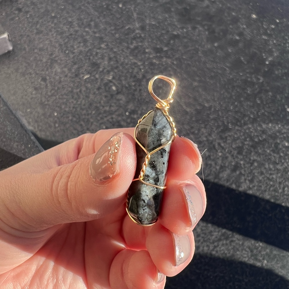 Larvikite Handmade Pendant